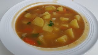 Einfache KartoffelSuppe selber machen  Mittagessen  Rezept [upl. by Rebmyt]