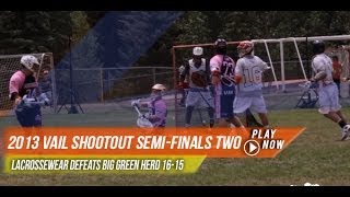 2013 Vail Shootout Mens Elite SemiFinal Two  2013 Laxcom Lacrosse Highlights [upl. by Airpac]