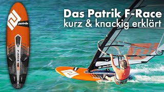 Patrik FRace Kompromisslose Freerace Performance  Windsurf Board Präsentation [upl. by Blanch665]