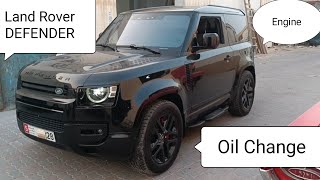 2022 Land Rover DEFENDER Oil amp Filter Change  P 400 Engine [upl. by Enwad]