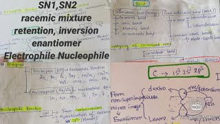 SN1SN2  racemic mixture retention inversion neet ncert [upl. by Carrew201]