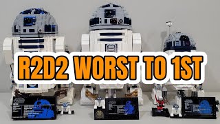 Lego Star Wars R2D2 Complete Collection Comparison [upl. by Golanka]