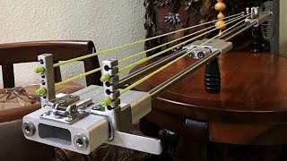 FlyWolf Hunting Slingshot Rifle 2018 CNC Making amp Velocity Test from 0M to 40M [upl. by Miun236]