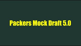 Packers 2024 Mock Draft 50 [upl. by Htinnek]