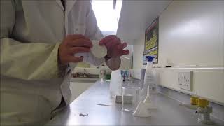 Preparing filter paper [upl. by Tselec]