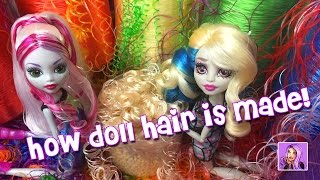 How doll hair is made  my visit to the doll hair factory in China [upl. by Jackson]