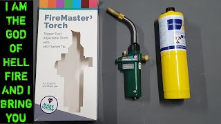 FireMaster 3 Blow Torch For Mapp Gas And Propane [upl. by Akirret380]