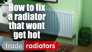 How to fix a radiator that wont get hot  By Trade Radiators [upl. by Yart]