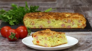 Pastel de verduras y jamón york − ¡Esta receta siempre me saca de cualquier apuro  Gustoso TV [upl. by Eiramanit]