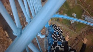 4K MR FREEZE Reverse Blast POV at Six Flags Over Texas [upl. by Bannerman798]