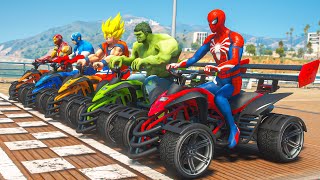 SpiderMan amp Superheroes Street Blazer Racing EVENT on Beach Challenge  GTA 5 Mods Ep503 [upl. by Chavez]