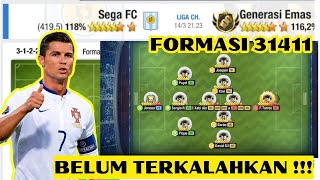 FORMASI 31411 MASIH TAK TERKALAHKAN  TOP ELEVEN 2024 [upl. by Obbard]