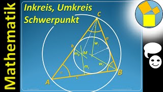 Dreiecke Inkreis  Umkreis  Schwerpunkt  Rueff  Ton [upl. by Richy]