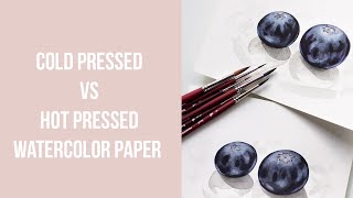 Arches Cold Pressed vs Hot Pressed Watercolor Paper  Demonstration [upl. by Nairbo]