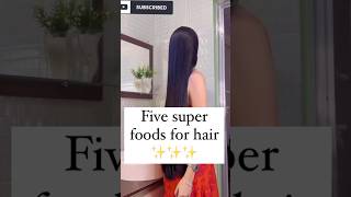 😱No shampoo no remedy just these five foods makes your hairhealthier healthyhair reducehairfall [upl. by Barry998]