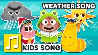 WEATHER SONG  ENGLISH NURSERY RHYME  BEST KIDS SONG  LARVA KIDS  FULL SONG  LEARNING ENGLISH [upl. by Nilok348]