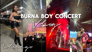 BURNA BOY CONCERT VLOG CHICAGO [upl. by Delly]