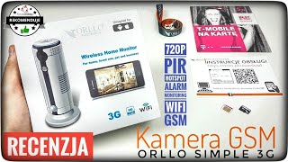 Kamera na kartę SIM GSM WiFi HD ORLLO SIMPLE 3G Recenzja test opinia  ForumWiedzy [upl. by Mendes]