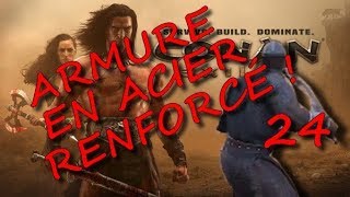 ARMURE EN ACIER RENFORCÉ   CONAN EXILES 24 [upl. by Anotyad]