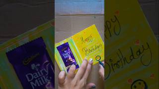 Chocolate Gift Ideashappy birthday gift 🎁 birthday cards🥳🎊 shorts birthday wishes cards viral [upl. by Orly]