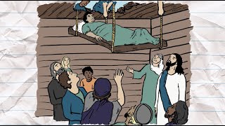 Bible Story Jesus Heals a Paralyzed Man  Kids on the Move [upl. by Ciel281]