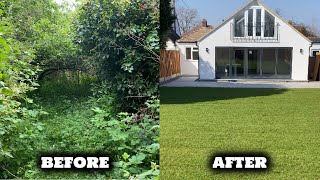 Overgrown Garden Time Lapse  Full Garden Renovation  Restoration [upl. by Brynn]