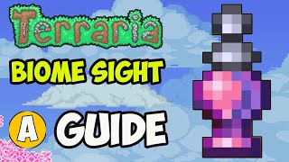 Terraria How To Get Biome Sight Potion  Terraria how to make Biome Sight Potion FULL GUIDE [upl. by Moon168]