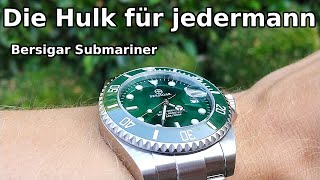 Bersigar  Pagani Design Submariner Hulk  hochwertige amp günstige Rolex Submariner Hulk Hommage [upl. by Regina662]