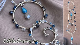 How to Make a Wire Wrapped Sun Catcher Using Soft Flex Craft Wire Free Spirit Beading with Kristen [upl. by Symons921]