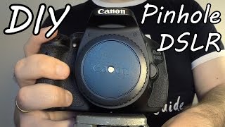 How To Make A Pinhole Camera Photos With DSLR Camera DIY [upl. by Arhez]