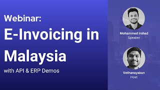 EInvoicing in Malaysia  LHDN APIs and ERP Demo  Webinar  IRBM [upl. by Cassiani]