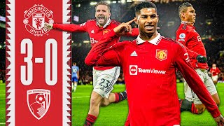 SEVEN CONSECUTIVE OLD TRAFFORD WINS 🔥  Man Utd 30 Bournemouth  Highlights [upl. by Liva]