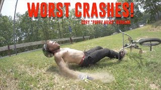 NEVER BEFORE SEEN BMX CRASHES [upl. by Eicrad]