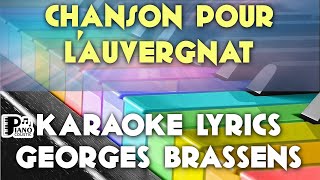 CHANSON POUR LAUVERGNAT GEORGES BRASSENS KARAOKE LYRICS VERSION PSR S975 [upl. by Nevil]