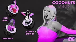 Kim Petras  Coconuts ft Nicki Minaj Ayesha Erotica amp cupcakKe  MASHUP DJ Double CC reupload [upl. by Eastlake]