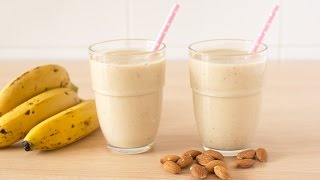 Batido de Plátano Avena y Almendras Para Adelgazar [upl. by Nimzay]