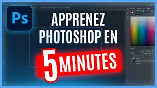 Apprendre Photoshop en 5 MINUTES  Tutoriel débutant [upl. by Afatsom]