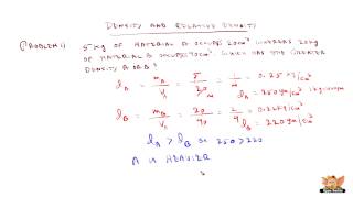 Problems on Relative Density [upl. by Siobhan]