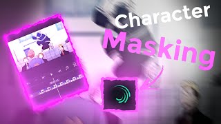 Character Masking Transition  Alight motion tutorial [upl. by Callas]