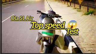 Ola S1 Air top speed 😱  vlog ola topspeed [upl. by Anavahs]