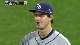 Red Sox fans serenade Myers after catch [upl. by Rbma]