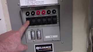 Solar powered home Reliance Controls ProTran 6circuit transfer switch installed [upl. by Nnylyam]