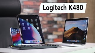 Logitech K480 Review  MultiDevice Wireless Keyboard [upl. by Ignatzia]