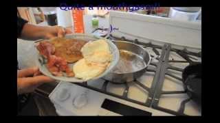 Eggs cooked in bacon grease [upl. by Deeraf]