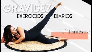 5 exercícios fáceis para gestantes com a bola de pilates  10Min  Pri Leite [upl. by Arbmahs661]