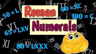 Roman Numerals from 1 to 100  learn Roman Numerals [upl. by Ailen]