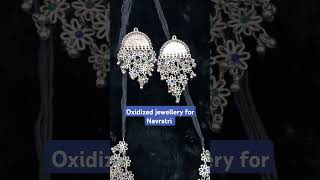 Oxidized jewellery collection for Navratri oxidisedjewellery jewellery meeshofinds navratri2024 [upl. by Enohpets]