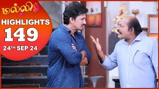 Malli Serial  EP 149 Highlights  24th Sep 2024  Nikitha  Vijay  Saregama TV Shows Tamil [upl. by Tatianas]