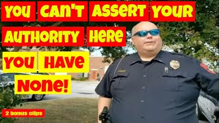 🔵You cant assert your Authority here because you have none🔴1st amendment audit🔴 [upl. by Wildee287]