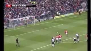 Scholes penalty vs West Ham [upl. by Akimaj360]